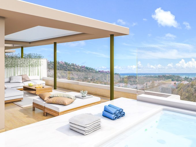 Terrace penthouse for sale in La Zagaleta, Benahavis