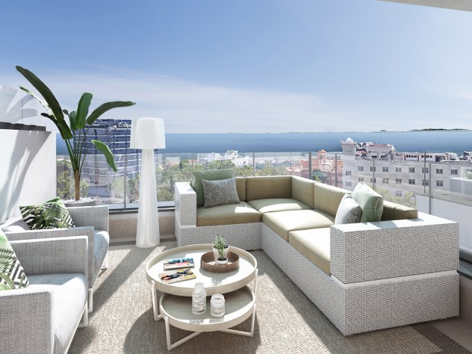 Sea View Terrace New Apartment Marbella