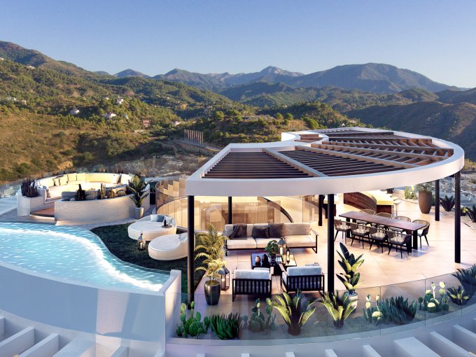 Circular Roof Terrace La Quinta