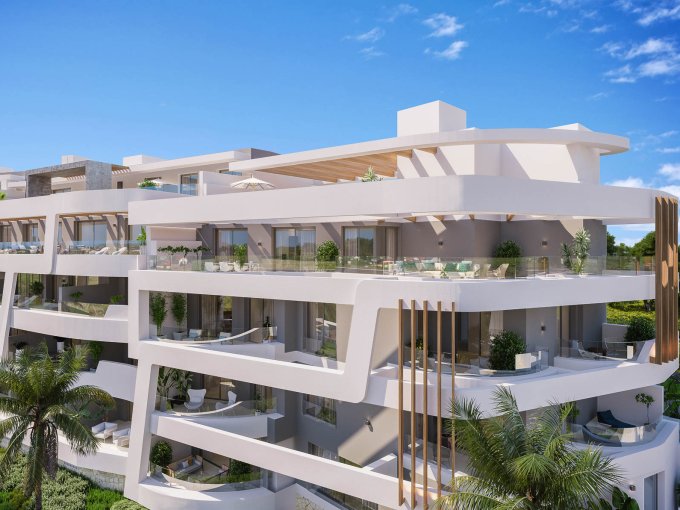 Luxury Modern Complex Facade Costa del Sol