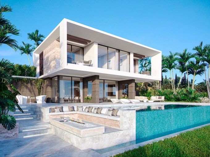 Sobre Plano Villa Contemporánea Estepona Valle Romano
