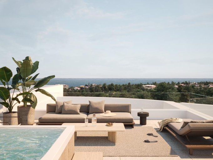 Casas adosadas de lujo con vistas al mar