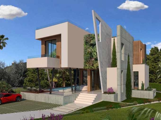 Nueva Villa Moderna en La Milla de Oro Marbella en venta
