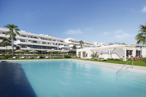 Outdoor pool apartments estepona