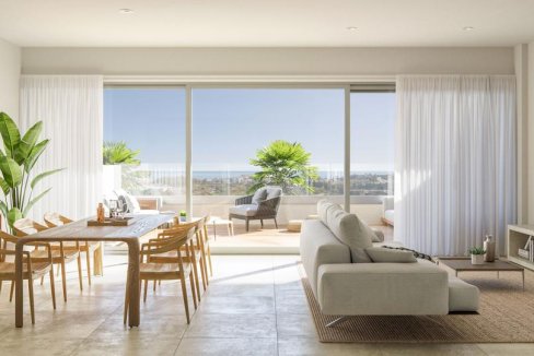 Living room Contemporary 2 Bedrooms Apartment for Sale