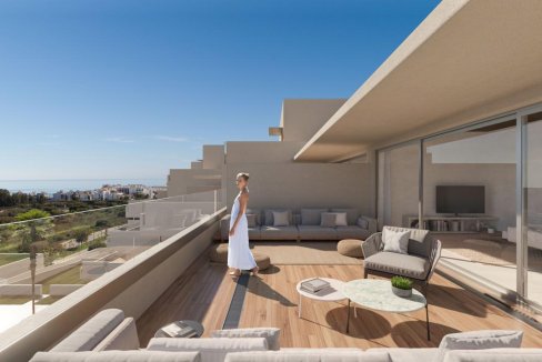 Terrace Contemporary 2 Bedrooms Apartment for Sale