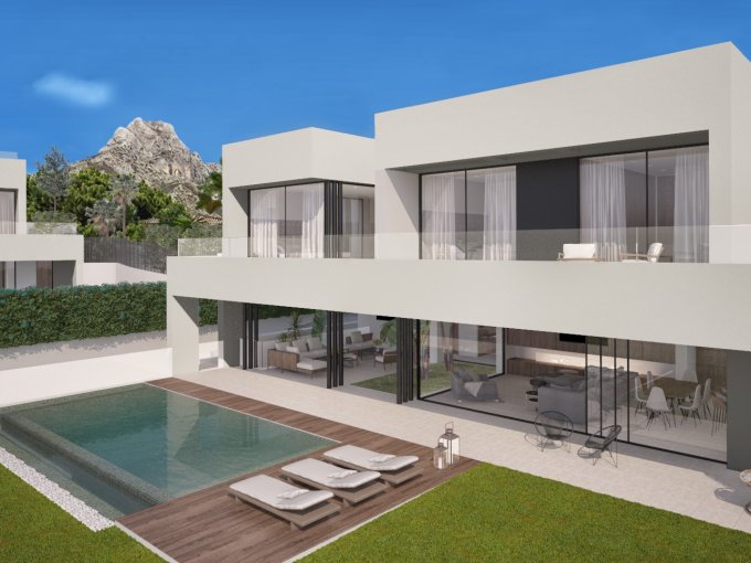 Zona relax Villa a estrenar en venta en la Milla de Oro, Costa del Sol