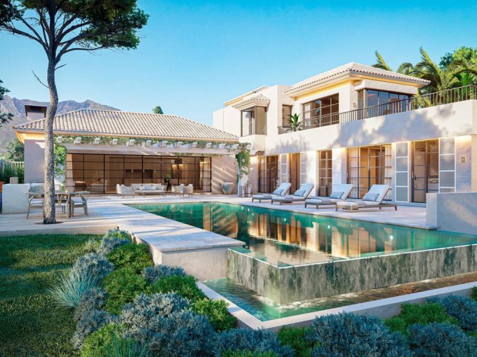 exterior Un oasis conmovedor construido en la Milla de Oro en venta