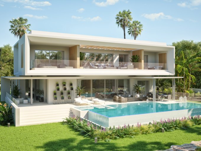 Piscina privada Villa de lujo en venta en Marbella