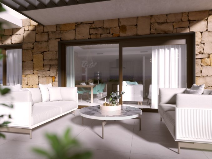 Terraza cubierta Pisos nuevos en Istan en venta