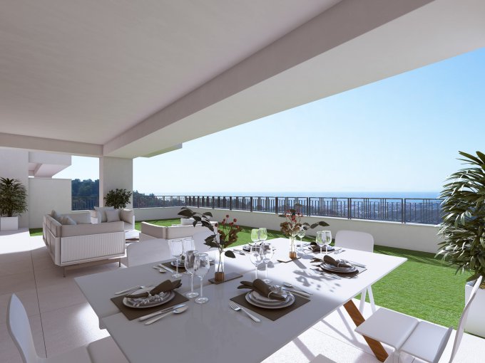Espacio al aire libre Apartamentos nuevos en Istan en venta