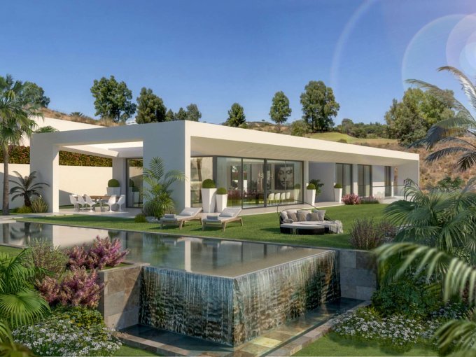 piscina Villa de alta calidad en venta en La Cala de Mijas, Marbella