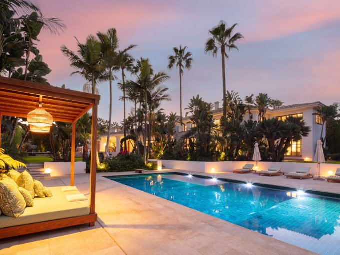 Beach Villa Puente Romano for Sale Pool