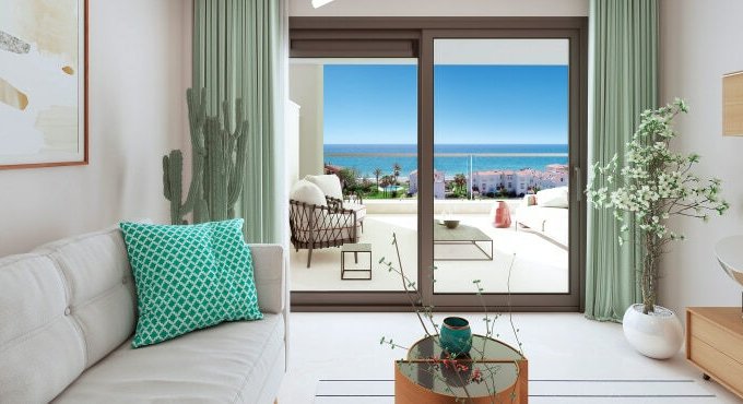 Salón Apartamento Nuevo Cerca de la Playa