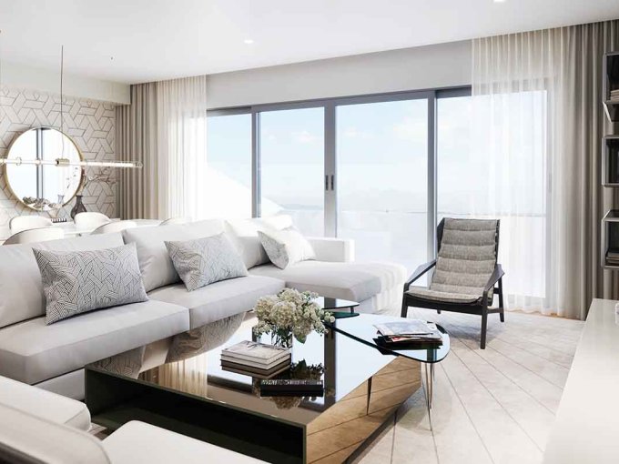 Salón Apartamento de Obra Nueva en Fuengirola en venta