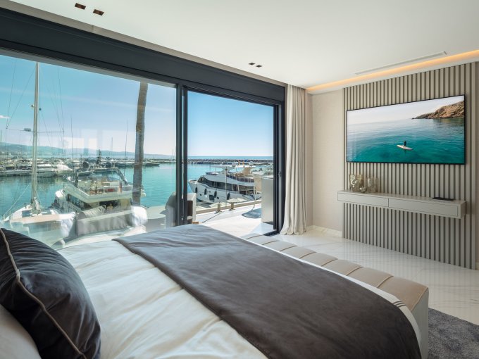 Bedroom View Penthouse for Sale in Puerto Banus Marina