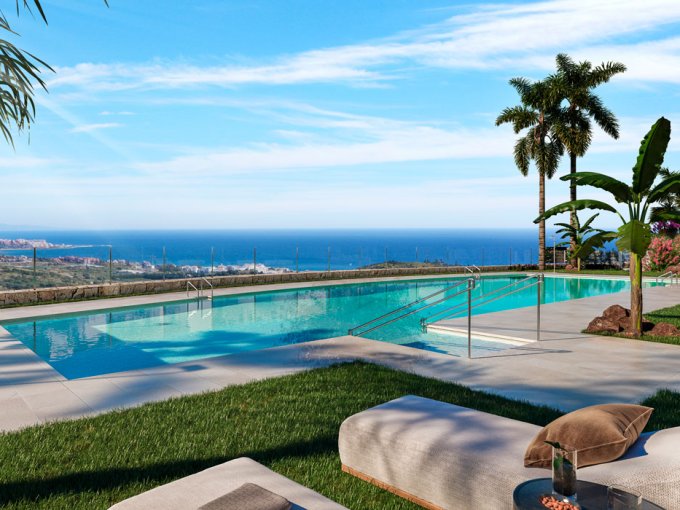 Apartamento con vistas al mar en Finca Cortesin en venta