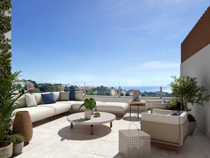 Terrace New apartments for sale in Fuengirola, Marbella
