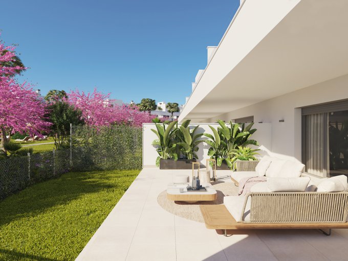 Jardín privado Apartamento Nuevo en la Nueva Milla de Oro en venta