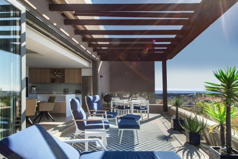 Terrace view Modern Penthouse Near the Beach for sale