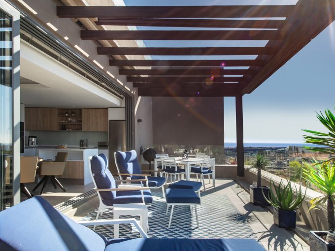 Terrace view Modern Penthouse Near the Beach for sale