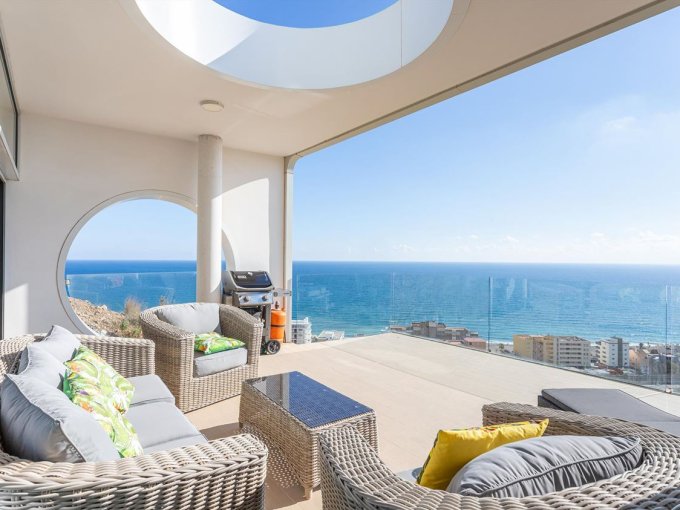 Terrace view Spacious Penthouse with Amazing View in Fuengirola for sale