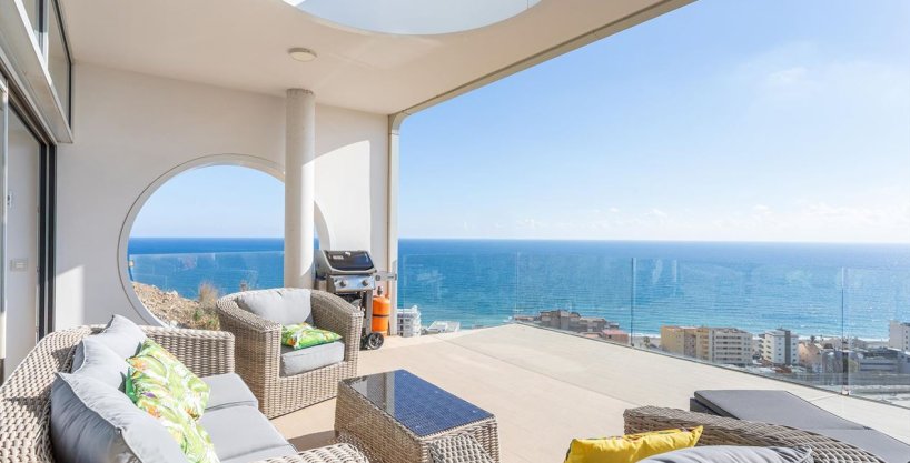 Terrace view Spacious Penthouse with Amazing View in Fuengirola for sale