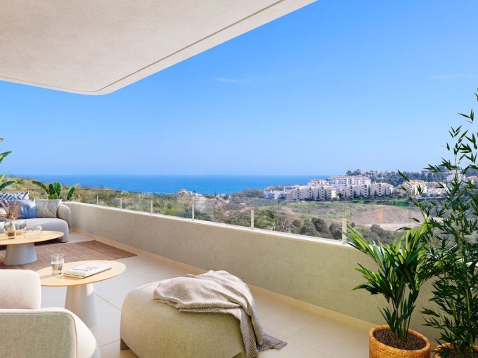 Balcony New 2 bedroom Apartment in Mijas For sale