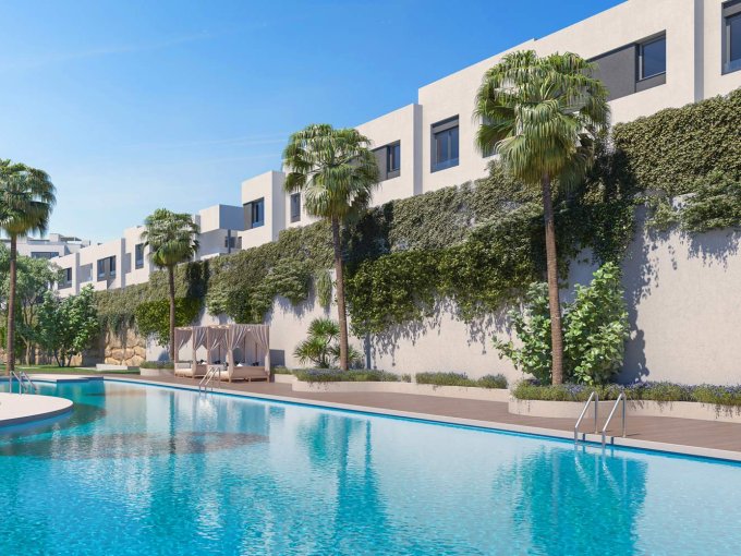 Pool New Townhouse in La Cala de Mijas