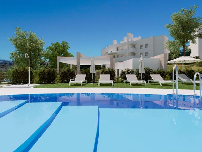 Pool area New Apartment at La Cala Golf Resort, Mijas for sale