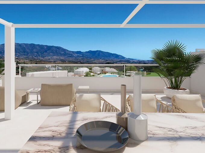 Terrace New Apartment at La Cala Golf Resort, Mijas for sale