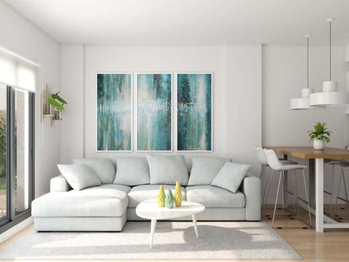 Salón Apartamento Nuevo en Benalmádena en venta