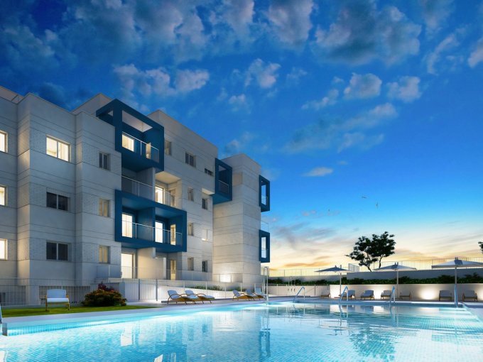 Piscina Piso Nuevo en Málaga Ciudad en venta