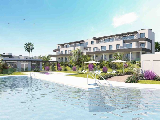 piscina Apartamento de nueva construcción en Estepona en venta