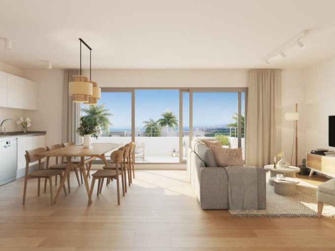 Salón Apartamento de nueva construcción en Estepona en venta