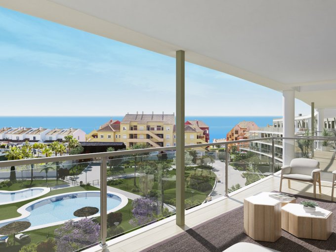 Terrace New Built Apartment in Manilva for sale