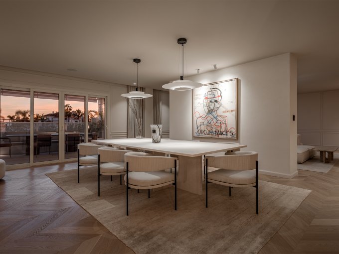 Dinner table Ground Floor Apartment in Monte Paraiso for sale