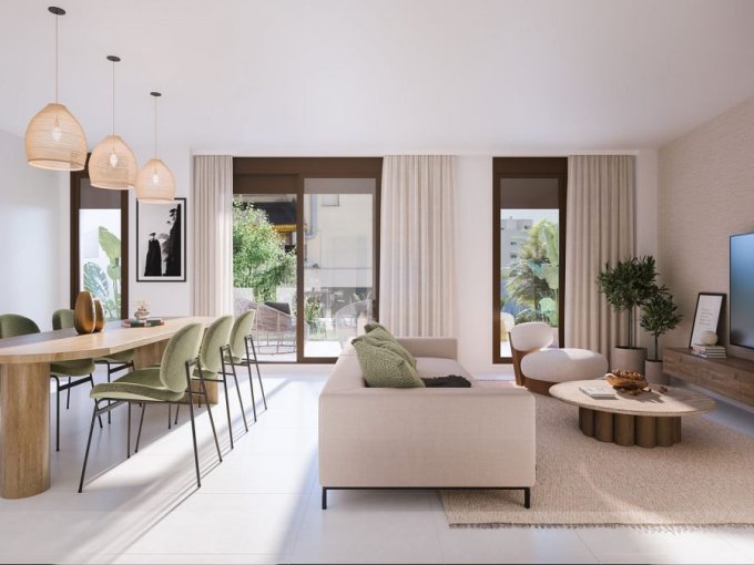 Living area New Built Apartments Close to The Beach in Estepona for sale