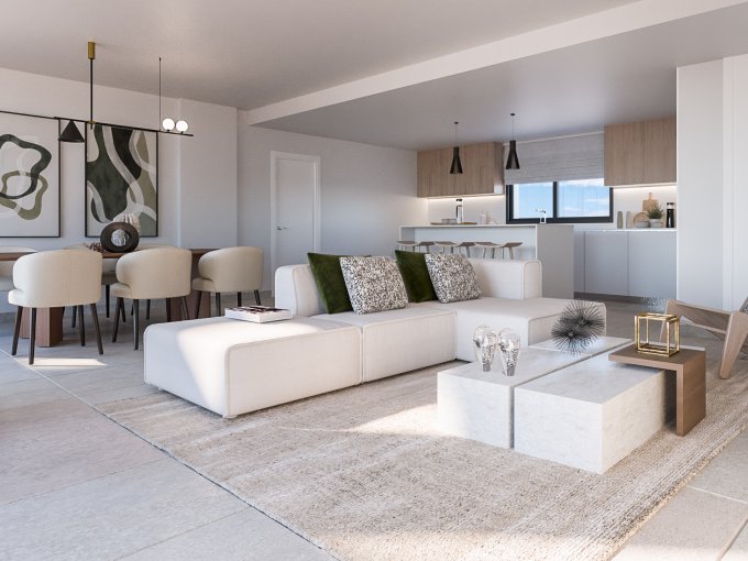 Open plan New Apartment in Altos de Los Monteros for sale