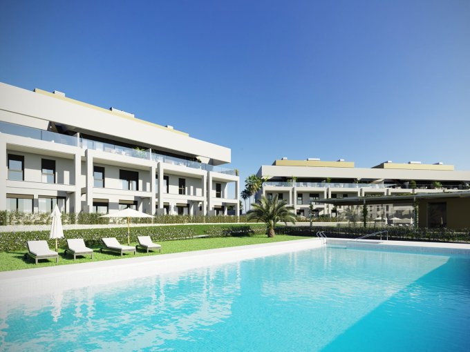 Pool New Apartment in Cancelada for sale
