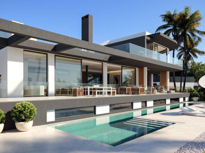 Pool Villa Project in Las Lomas De Marbella Club for sale