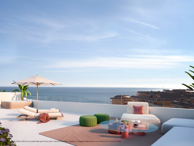 Solarium New build apartments in El Higuerón for sale