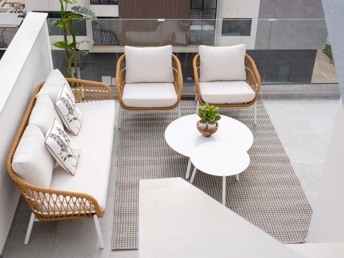 Sunny terrace New Penthouse Near the Beach in Malaga for sale