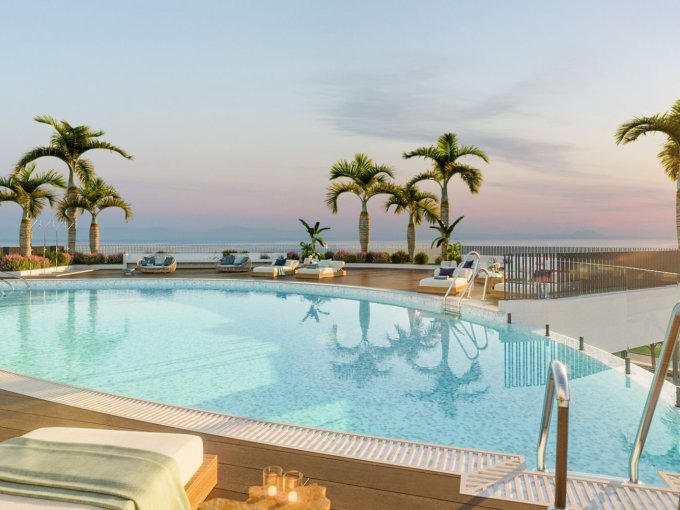 Swimming pool Penthouse in Las Mimosas de Cabopino Golf for sale