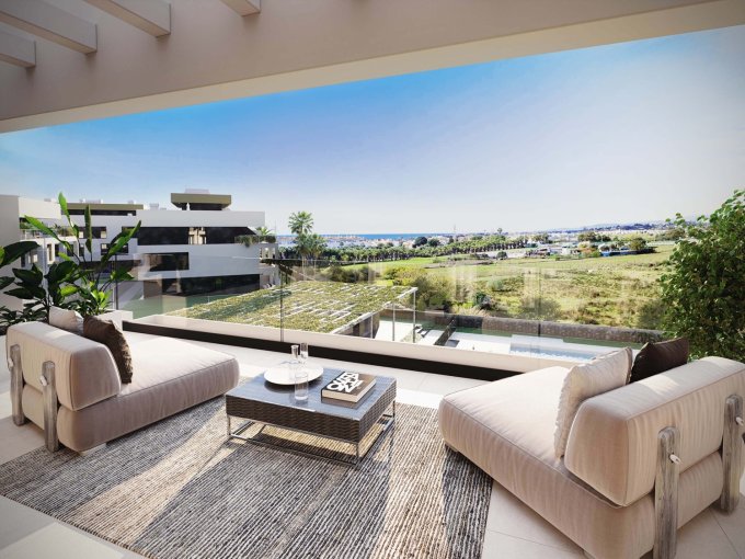 Terrace New Apartment in Cancelada for sale