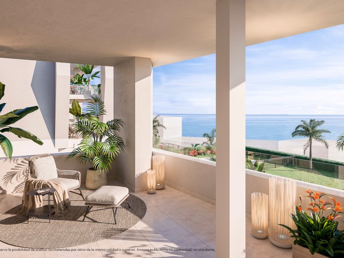 Terrace New build apartments in El Higuerón for sale