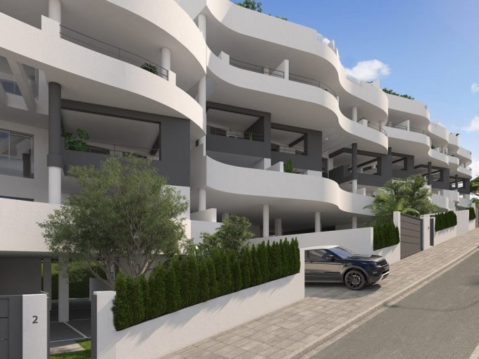Exterior New Built Apartment in Torremolinos for sale