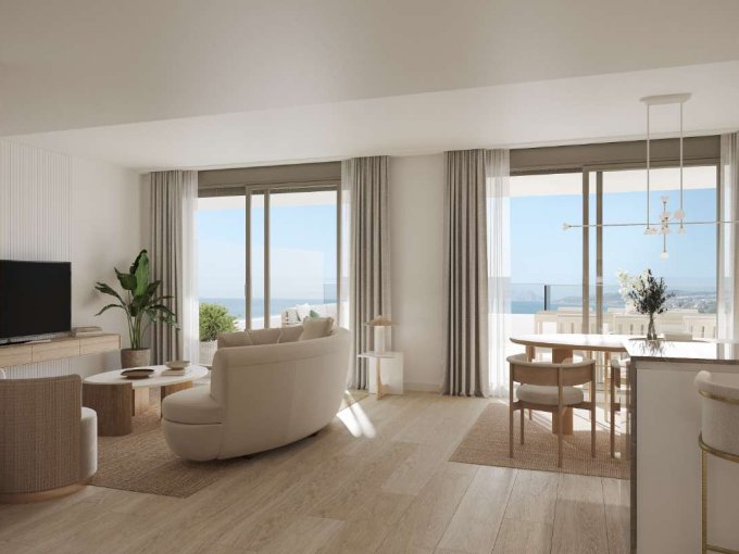 Living room New Apartment in La Gaspara, Estepona for sale