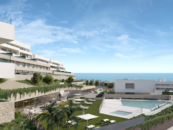 Pool area New Apartment in La Gaspara, Estepona for sale