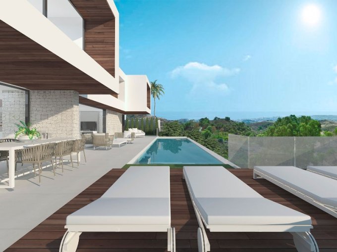 Pool Modern Villa in Mijas for sale